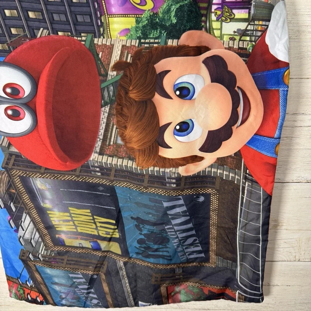 Set of 2 Nintendo‎ Super Mario Odyssey Reversible Standard Pillowcases Polyester